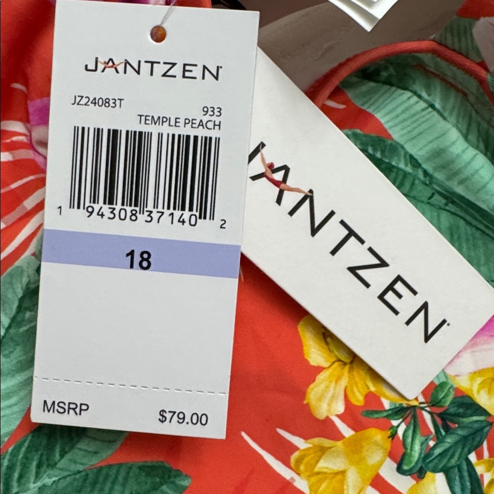 Jantzen Women’s Audrey Tropical Floral Tankini Top - Picture 11 of 11